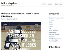 Tablet Screenshot of mikehaydon.com